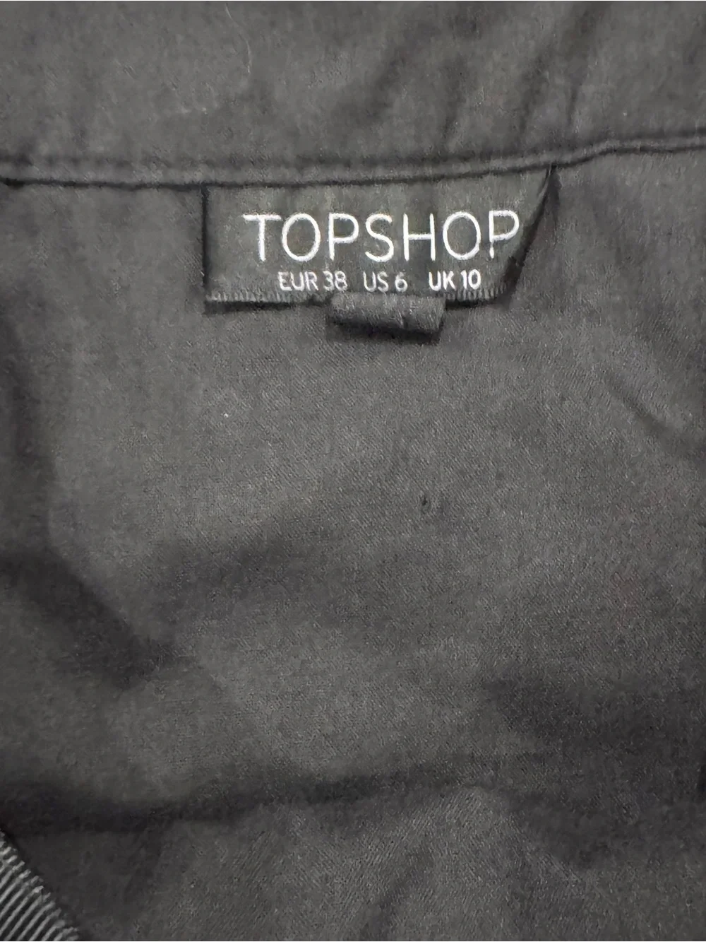 Topshop Black Floral Lace Mini Skirt